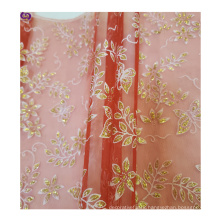 The hot sale & Christmas style printed with Organza bronzing100%poly  fabric ( foil,gold)